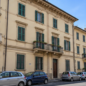 Esterno dell’immobile di fantasia · Immagine generata con IA